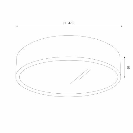 Brilagi - LED Stropna svjetiljka CARVALHO 3xE27/60W/230V hrast pr. 47 cm