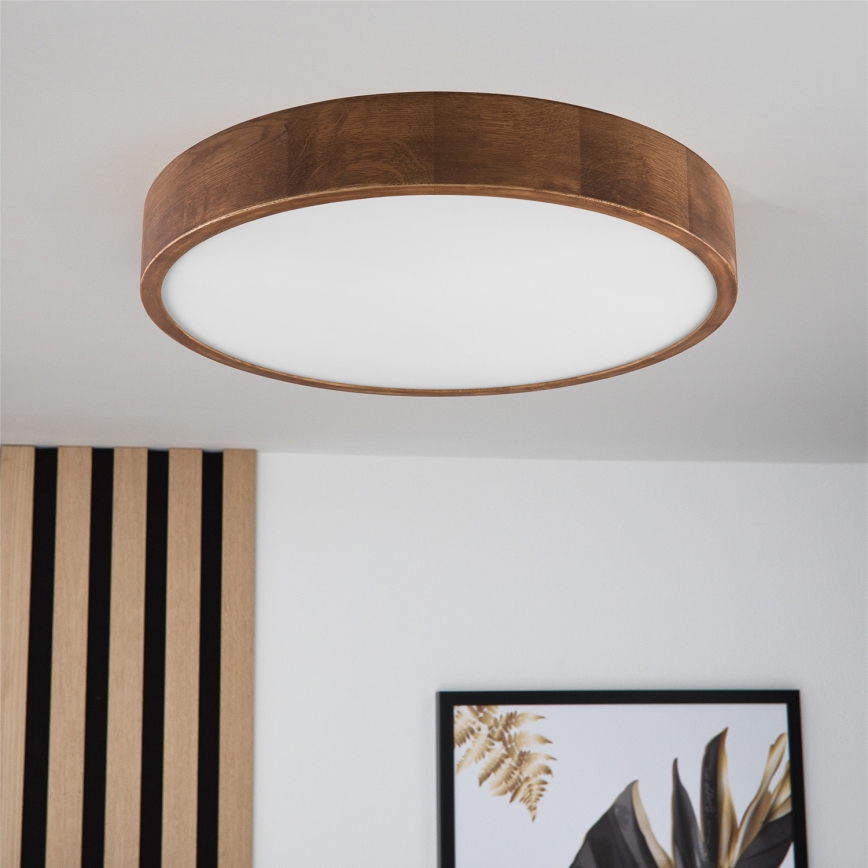 Brilagi - LED Stropna svjetiljka CARVALHO 3xE27/60W/230V hrast trešnja pr. 47 cm