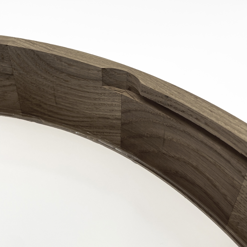 Brilagi - LED stropna svjetiljka CARVALHO 4xE27/60W/230V, dekor hrast-orah, promjer 57,5 cm