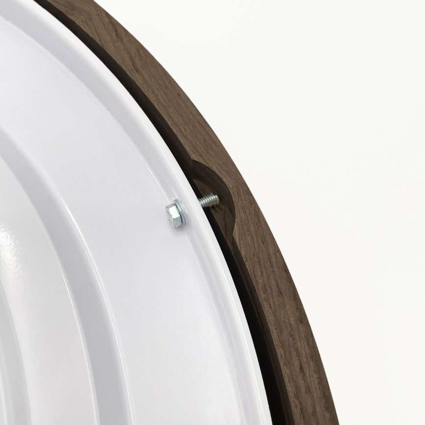 Brilagi - LED stropna svjetiljka CARVALHO 4xE27/60W/230V, dekor hrast-orah, promjer 57,5 cm