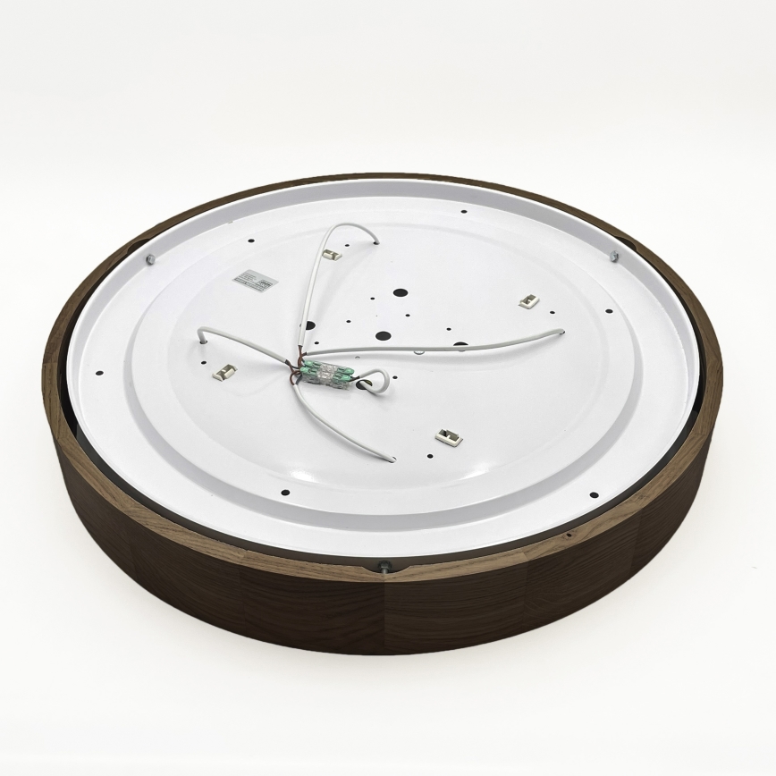 Brilagi - LED stropna svjetiljka CARVALHO 4xE27/60W/230V, dekor hrast-orah, promjer 57,5 cm