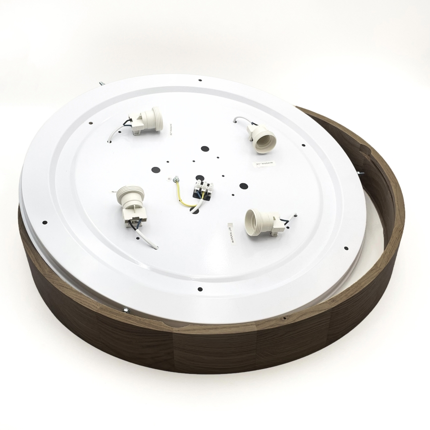 Brilagi - LED stropna svjetiljka CARVALHO 4xE27/60W/230V, dekor hrast-orah, promjer 57,5 cm