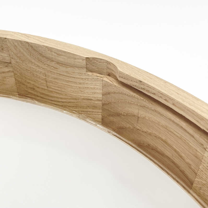 Brilagi - LED stropna svjetiljka CARVALHO 4xE27/60W/230V hrast, promjer 57,5 cm