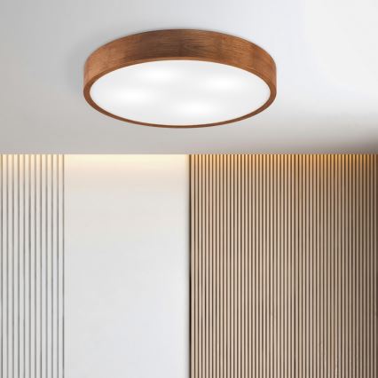 Brilagi - LED Stropna svjetiljka CARVALHO 4xE27/60W/230V hrast trešnja pr. 57,5 cm