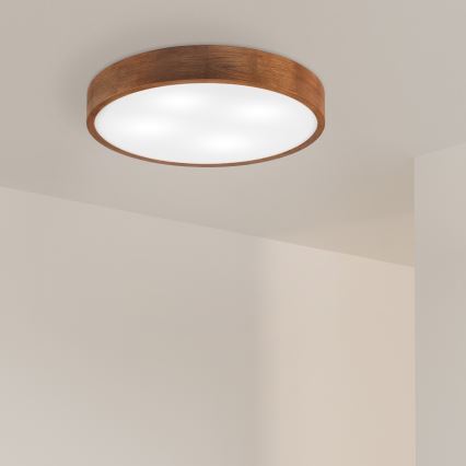Brilagi - LED Stropna svjetiljka CARVALHO 4xE27/60W/230V hrast trešnja pr. 57,5 cm