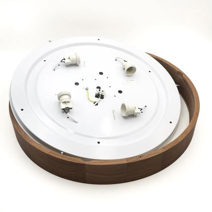 Brilagi - LED Stropna svjetiljka CARVALHO 4xE27/60W/230V hrast trešnja pr. 57,5 cm