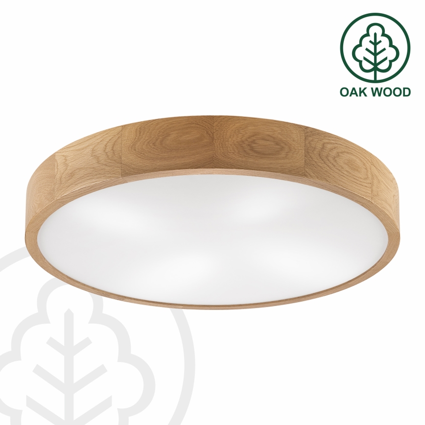Brilagi - LED stropna svjetiljka CARVALHO 4xE27/60W/230V hrast Ø 57,5 cm