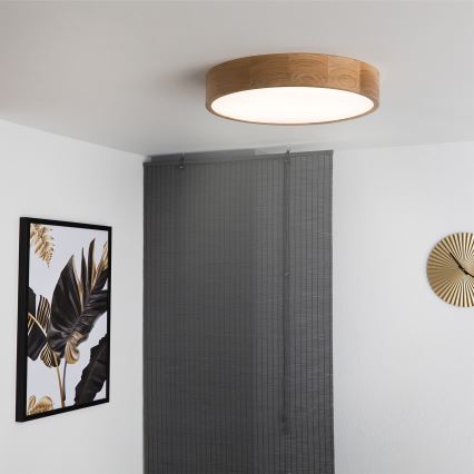 Brilagi - LED stropna svjetiljka CARVALHO LED/36W/230V hrast, prom. 47,5 cm