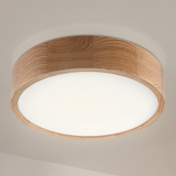 Brilagi - LED stropna svjetiljka CARVALHO LED/36W/230V hrast promjer 37,5 cm