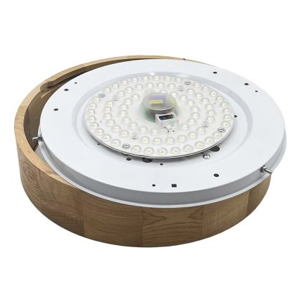 Brilagi - LED stropna svjetiljka CARVALHO LED/36W/230V hrast promjer 37,5 cm