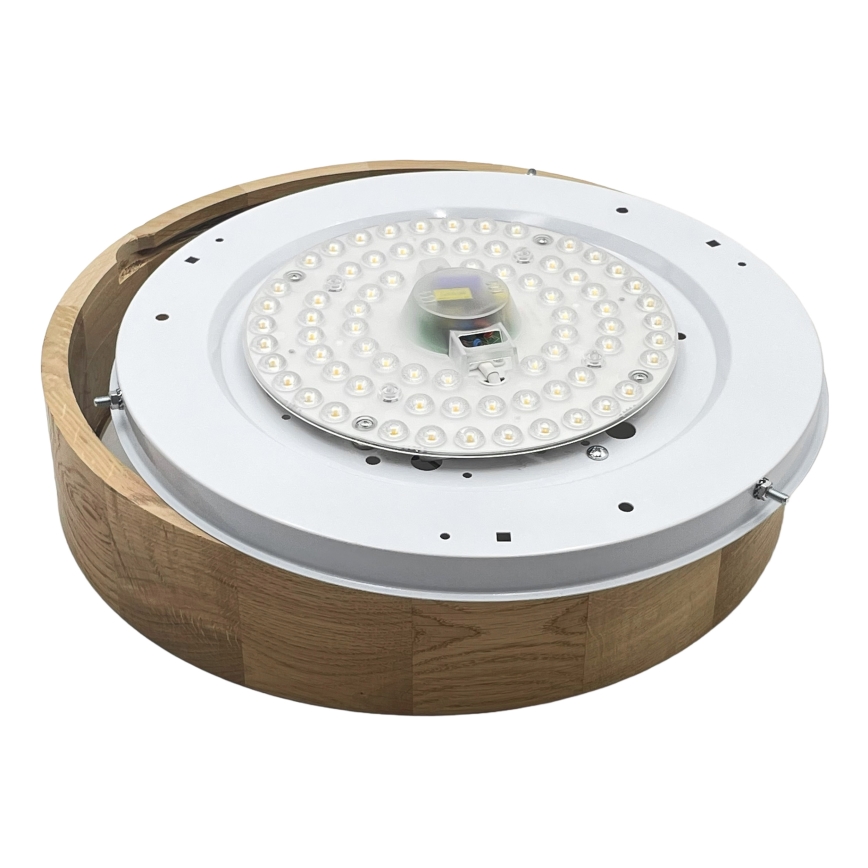 Brilagi - LED stropna svjetiljka CARVALHO LED/36W/230V hrast promjer 37,5 cm