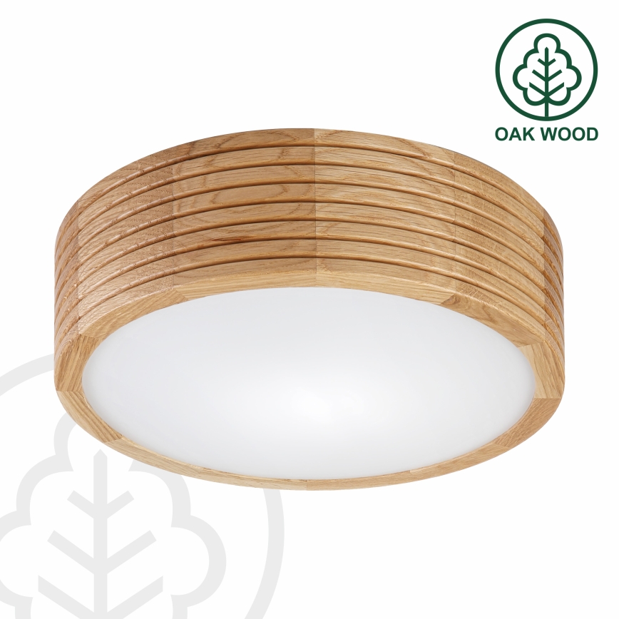 Brilagi - LED stropna svjetiljka CARVALHO MODERN 1xE27/60W/230V promjer 27,5 cm hrast