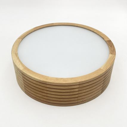 Brilagi - LED stropna svjetiljka CARVALHO MODERN 1xE27/60W/230V promjer 27,5 cm hrast