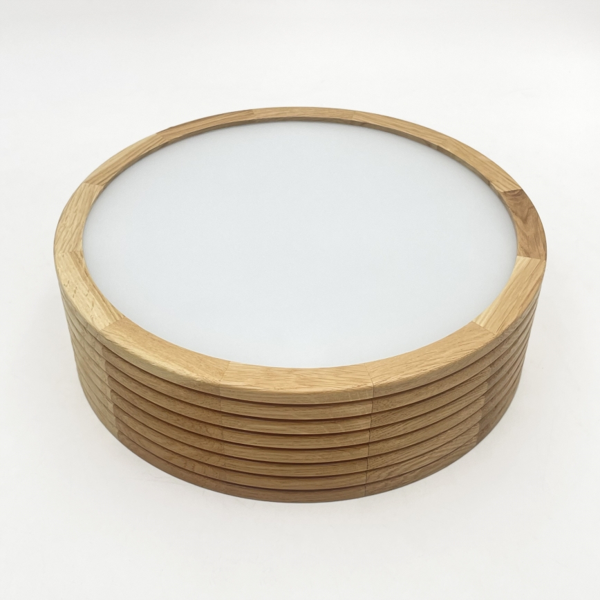 Brilagi - LED stropna svjetiljka CARVALHO MODERN 1xE27/60W/230V promjer 27,5 cm hrast