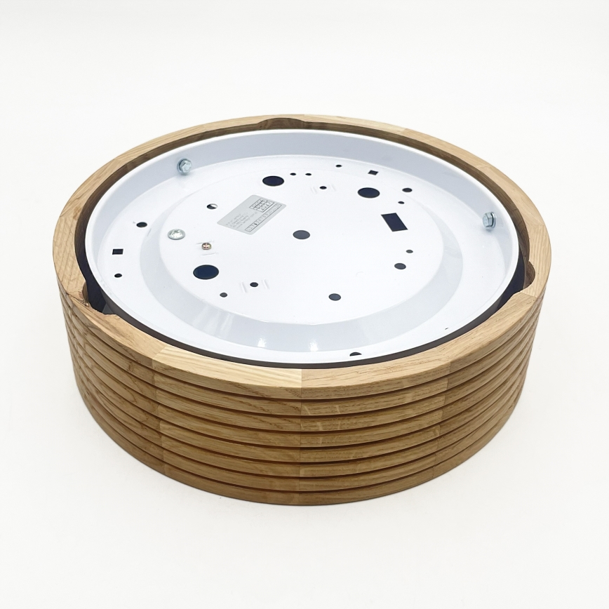 Brilagi - LED stropna svjetiljka CARVALHO MODERN 1xE27/60W/230V promjer 27,5 cm hrast
