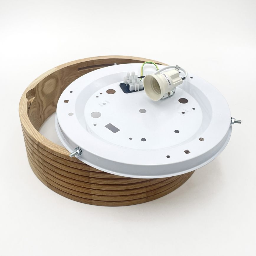 Brilagi - LED stropna svjetiljka CARVALHO MODERN 1xE27/60W/230V promjer 27,5 cm hrast
