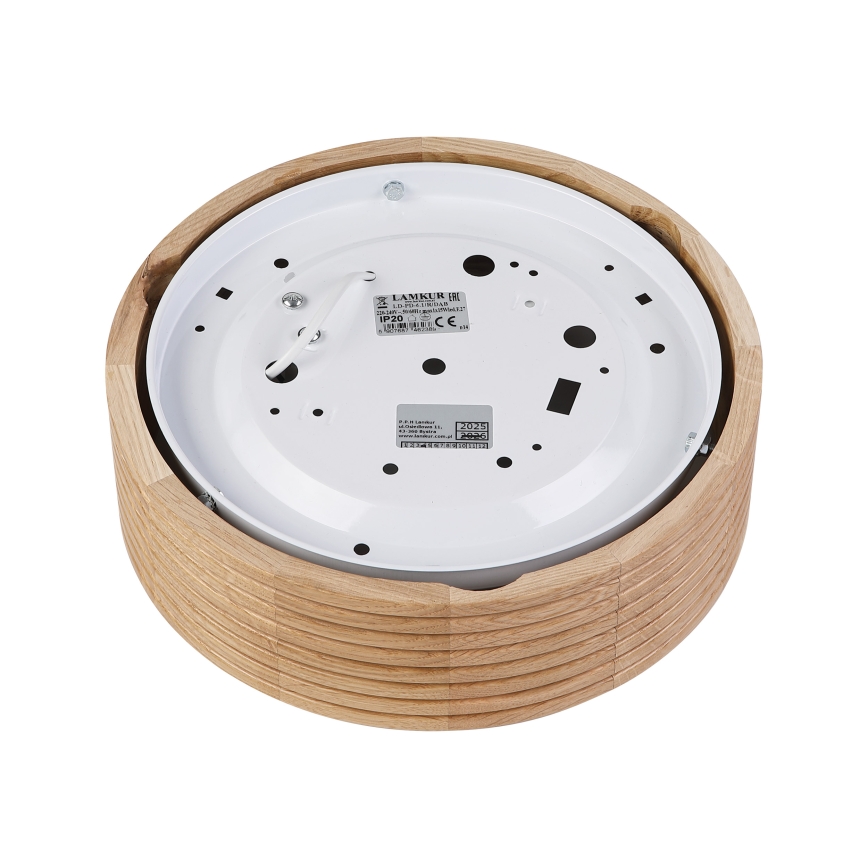 Brilagi - LED stropna svjetiljka CARVALHO MODERN 1xE27/60W/230V promjer 27,5 cm hrast