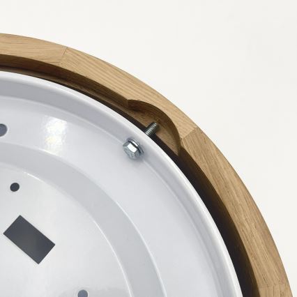 Brilagi - LED stropna svjetiljka CARVALHO MODERN 1xE27/60W/230V promjer 27,5 cm hrast