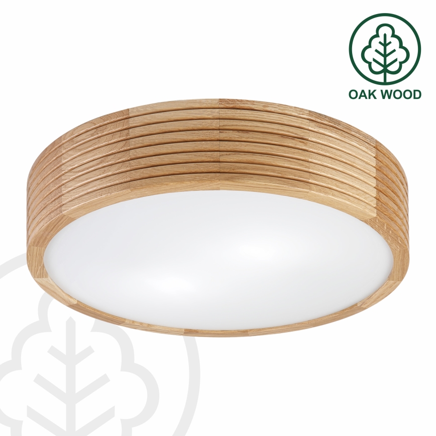 Brilagi - LED stropna svjetiljka CARVALHO MODERN 2xE27/60W/230V Ø 37,5 cm hrast