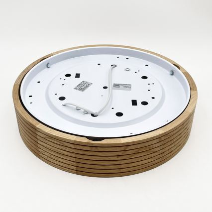 Brilagi - LED stropna svjetiljka CARVALHO MODERN 2xE27/60W/230V Ø 37,5 cm hrast