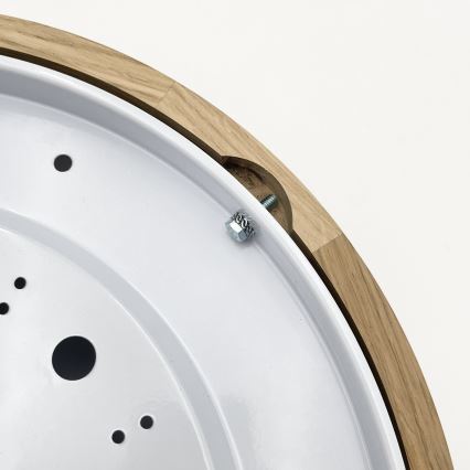 Brilagi - LED stropna svjetiljka CARVALHO MODERN 2xE27/60W/230V Ø 37,5 cm hrast