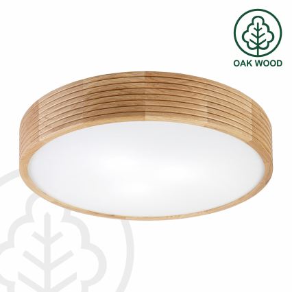 Brilagi - LED stropna svjetiljka CARVALHO MODERN 3xE27/60W/230V Ø 47,5 cm hrast