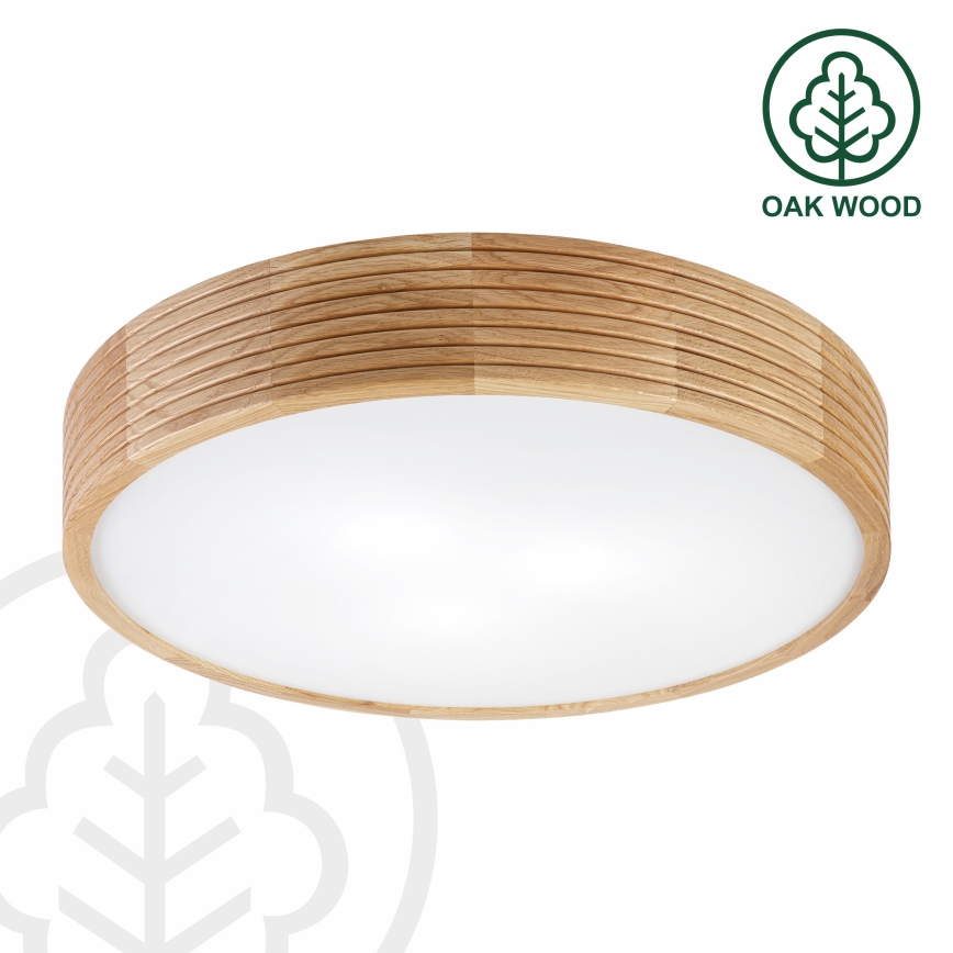 Brilagi - LED stropna svjetiljka CARVALHO MODERN 3xE27/60W/230V Ø 47,5 cm hrast