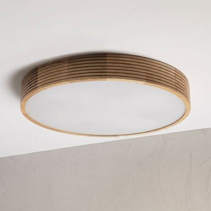 Brilagi - LED stropna svjetiljka CARVALHO MODERN 4xE27/60W/230V hrast Ø 57,5 cm