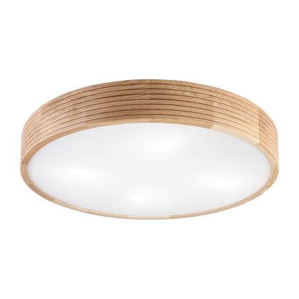 Brilagi - LED stropna svjetiljka CARVALHO MODERN 4xE27/60W/230V hrast Ø 57,5 cm