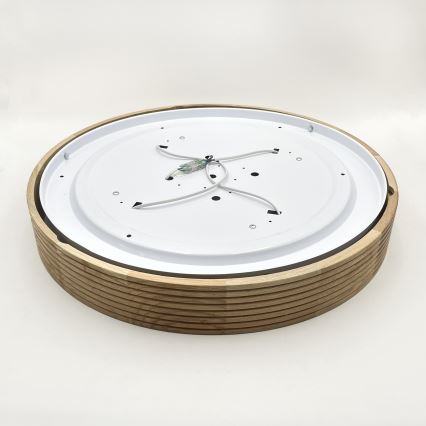 Brilagi - LED stropna svjetiljka CARVALHO MODERN 4xE27/60W/230V hrast Ø 57,5 cm