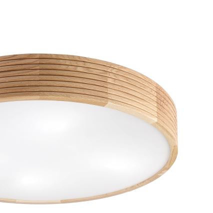 Brilagi - LED stropna svjetiljka CARVALHO MODERN 4xE27/60W/230V hrast Ø 57,5 cm
