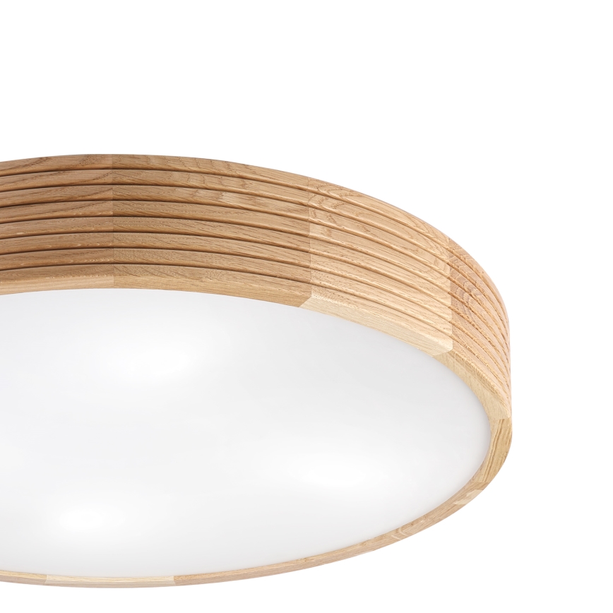 Brilagi - LED stropna svjetiljka CARVALHO MODERN 4xE27/60W/230V hrast Ø 57,5 cm