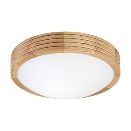 Brilagi - LED stropna svjetiljka CARVALHO MODERN SLIM 1xE27/60W/230V promjer 27,5 cm hrast