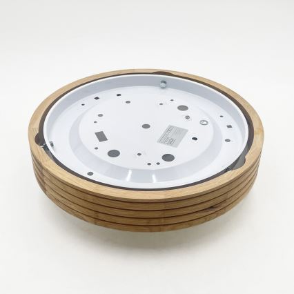 Brilagi - LED stropna svjetiljka CARVALHO MODERN SLIM 1xE27/60W/230V promjer 27,5 cm hrast