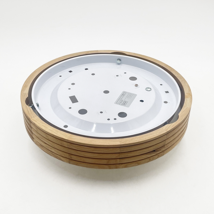 Brilagi - LED stropna svjetiljka CARVALHO MODERN SLIM 1xE27/60W/230V promjer 27,5 cm hrast
