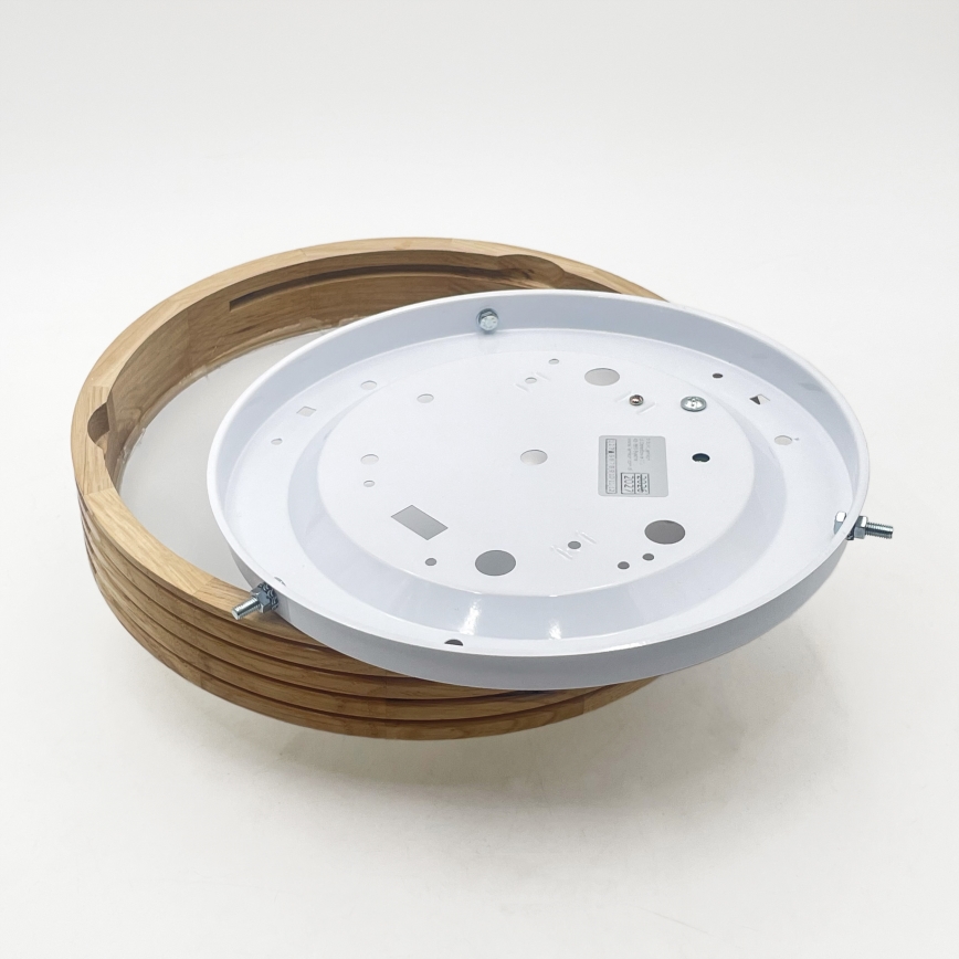 Brilagi - LED stropna svjetiljka CARVALHO MODERN SLIM 1xE27/60W/230V promjer 27,5 cm hrast