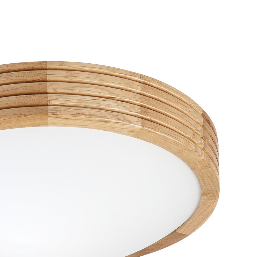 Brilagi - LED stropna svjetiljka CARVALHO MODERN SLIM 1xE27/60W/230V promjer 27,5 cm hrast