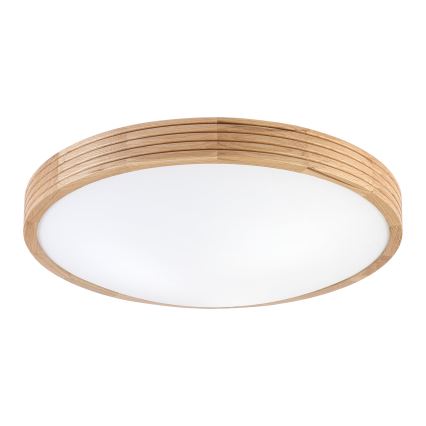 Brilagi - LED stropna svjetiljka CARVALHO MODERN SLIM 3xE27/60W/230V Ø 47,5 cm hrast