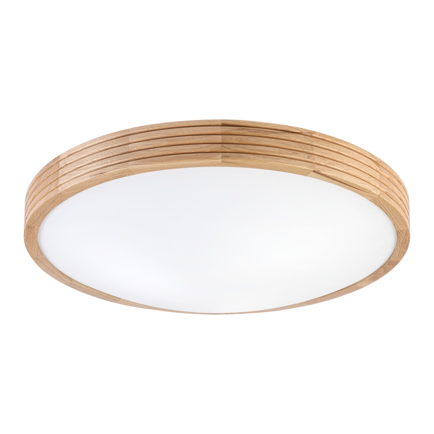 Brilagi - LED stropna svjetiljka CARVALHO MODERN SLIM 3xE27/60W/230V Ø 47,5 cm hrast