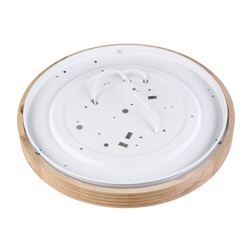 Brilagi - LED stropna svjetiljka CARVALHO MODERN SLIM 3xE27/60W/230V Ø 47,5 cm hrast