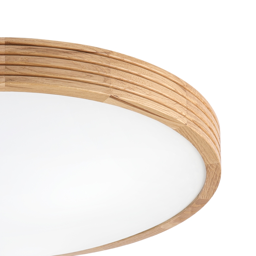 Brilagi - LED stropna svjetiljka CARVALHO MODERN SLIM 3xE27/60W/230V Ø 47,5 cm hrast