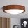 Brilagi - LED stropna svjetiljka CARVALHO SLIM 1xE27/15W/230V hrast/trešnja Ø 27 cm
