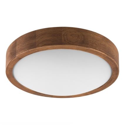 Brilagi - LED stropna svjetiljka CARVALHO SLIM 1xE27/15W/230V hrast/trešnja Ø 27 cm