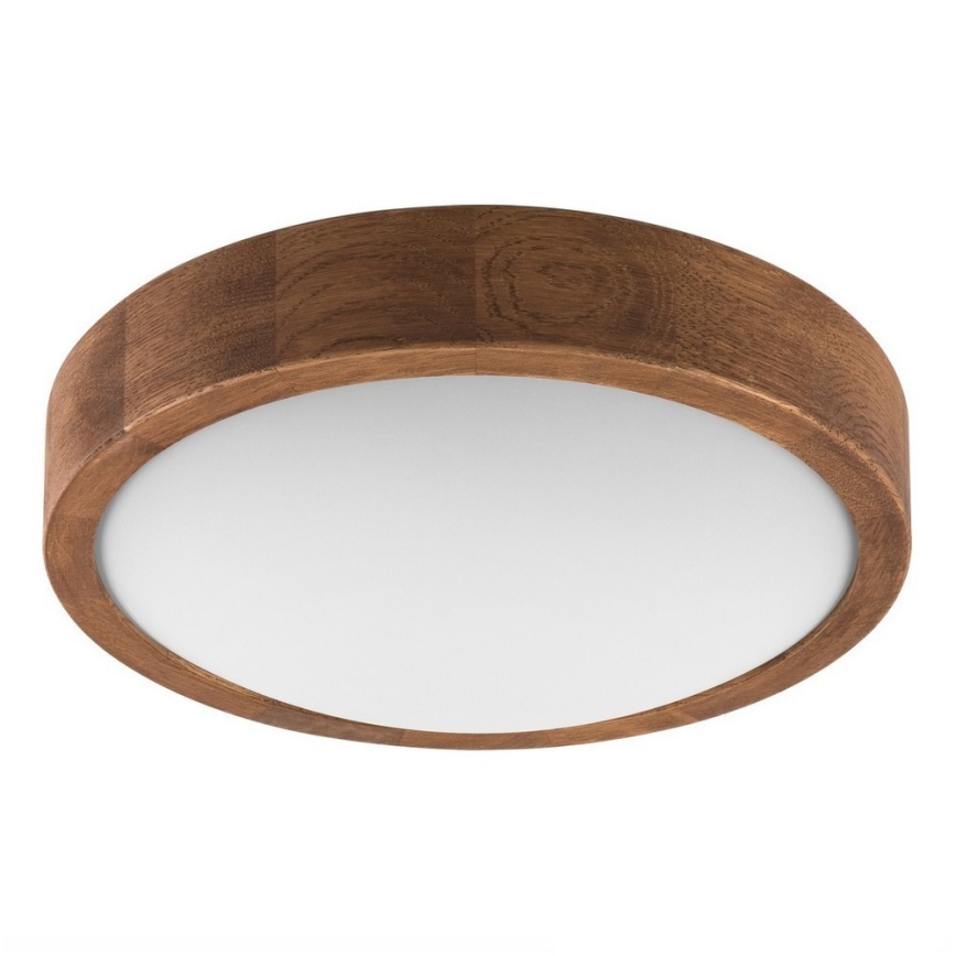 Brilagi - LED stropna svjetiljka CARVALHO SLIM 1xE27/15W/230V hrast/trešnja Ø 27 cm