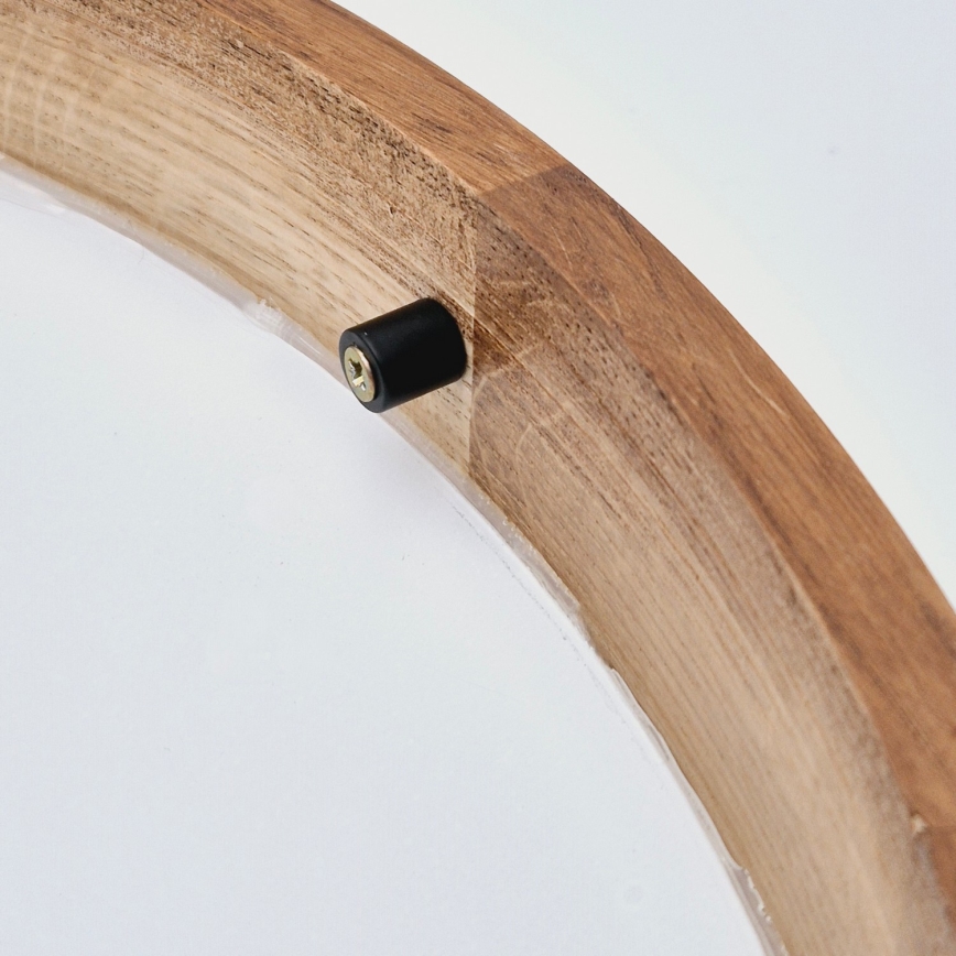 Brilagi - LED stropna svjetiljka CARVALHO SLIM 1xE27/15W/230V hrast/trešnja Ø 27 cm