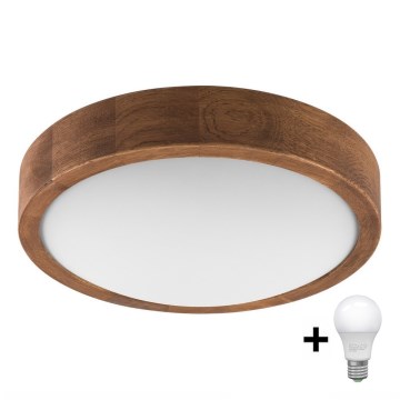 Brilagi - LED Stropna svjetiljka CARVALHO SLIM 1xE27/60W/230V hrast trešnja pr. 27 cm