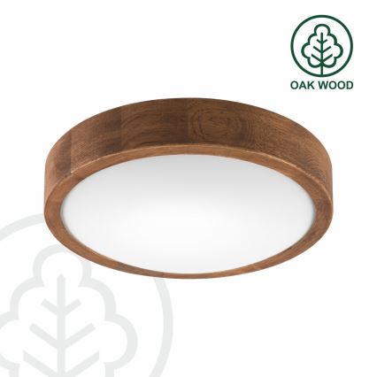 Brilagi - LED Stropna svjetiljka CARVALHO SLIM 1xE27/60W/230V hrast trešnja pr. 27 cm