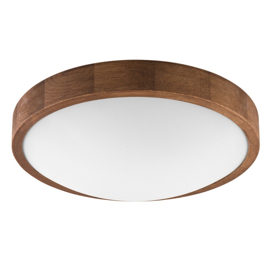 Brilagi - LED stropna svjetiljka CARVALHO SLIM 2xE27/15W/230V hrast/trešnja Ø 37 cm