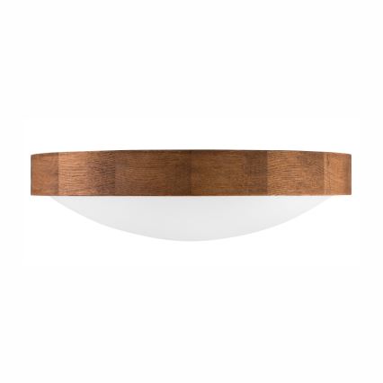 Brilagi - LED stropna svjetiljka CARVALHO SLIM 2xE27/15W/230V hrast/trešnja Ø 37 cm