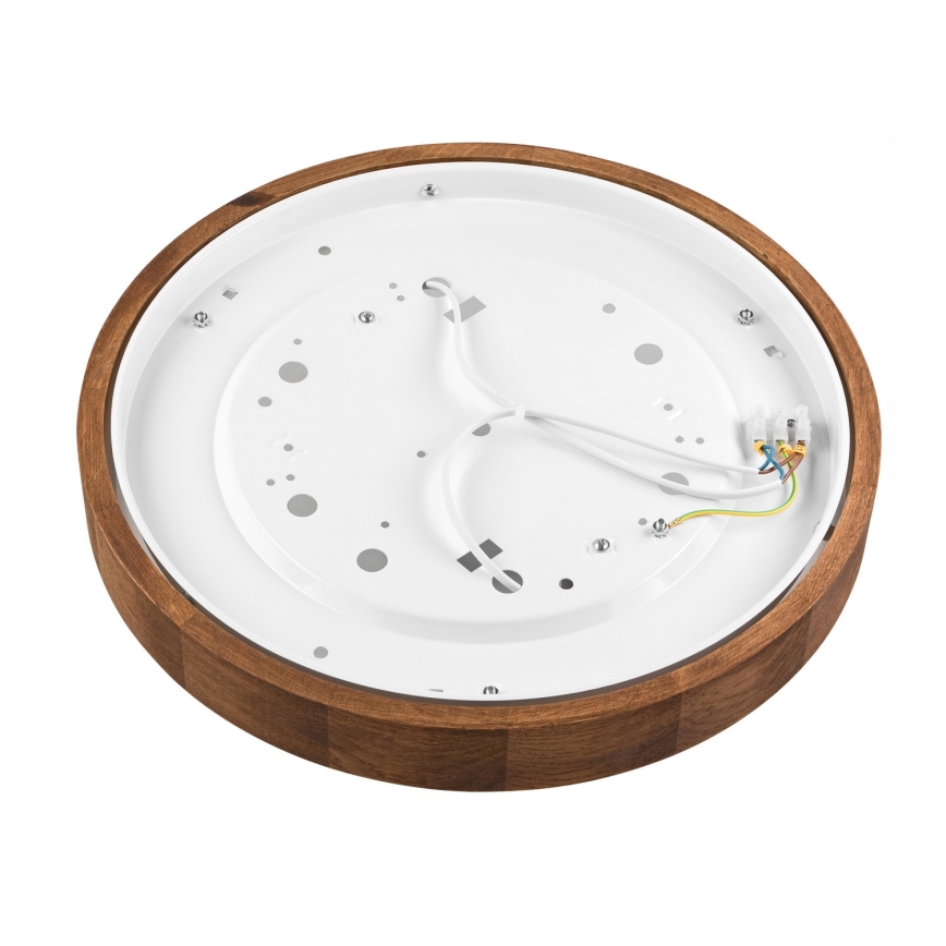 Brilagi - LED stropna svjetiljka CARVALHO SLIM 2xE27/15W/230V hrast/trešnja Ø 37 cm